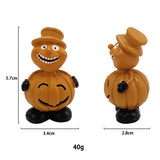 3pcs set Nordic Style Pumpkin Suit Resin Craft Ornaments Halloween Living Room Desktop Coffee Decoration Party Decorations