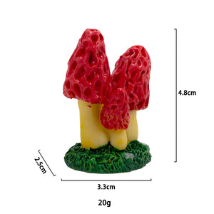 Micro Landscape Simulation Mushroom Decoration Landscaping Accessories Interior Resin Animal Design Crafts Gardening Decor.