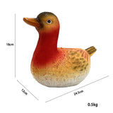Duck Creative Animal-Shape Resin Piggy Bank Decorative Desktop Decoration for Children's Holiday Birthday Gift