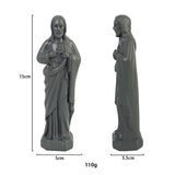 Small Mexico Jesus Statue Religious Resin Sculpture Art Crafts Home Christmas Decorations Gifts Store for Home