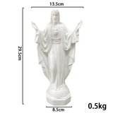 Virgin Mary Religious Resin Sculpture Art Crafts Home Christmas Decorations Gifts Store