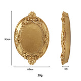 Ins Irregular Nordic Luxury Gold Candle Tray Earrings Jewelry Display Trinket Photo Props Ornaments Resin Ring Dish