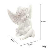 SYL Creative Little Angel Resin Crafts Ornaments for Living Room Bedroom Coffee Table Garden Decor Accessories