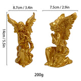 Cute Angel Girl Resin Decorations Creative Home and Travel Commemorative Gift for Christmas Art Theme