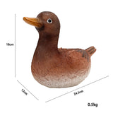 Duck Creative Animal-Shape Resin Piggy Bank Decorative Desktop Decoration for Children's Holiday Birthday Gift
