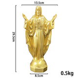 Virgin Mary Religious Resin Sculpture Art Crafts Home Christmas Decorations Gifts Store