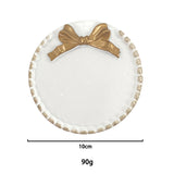 Ins Style Bowknot Design Resin Desktop Decoration Photo Ornaments Photo Accessories Various Shape Jewelry Tray