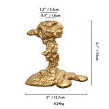 Antique Gold Candlestick Resin Candle Accessory Retro Decorative Candle Holders Creative Home Decor Gifts Candle Stand