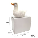 Duck Creative Animal-Shape Resin Piggy Bank Decorative Desktop Decoration for Children's Holiday Birthday Gift
