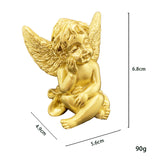 SYL Creative Little Angel Resin Crafts Ornaments for Living Room Bedroom Coffee Table Garden Decor Accessories
