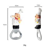 Chef Creative Magnetic Multi-Functional Refrigerator Sticker Novelty Bottle Opener for Beer Soda Drink Unique Gift