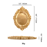SYL Victorian Style Ins Jewelry Dish Creative Home Resin Decorations with Photo Frame Tray for Candle Storage