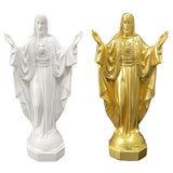 Virgin Mary Religious Resin Sculpture Art Crafts Home Christmas Decorations Gifts Store