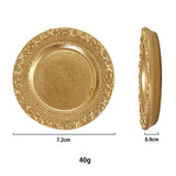 Ins Irregular Nordic Luxury Gold Candle Tray Earrings Jewelry Display Trinket Photo Props Ornaments Resin Ring Dish