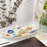 Spiritual Accessories Positive Energy Protection Evil Eye Plate Luxury Trinket Display Table Decorations Jewelry Tray