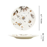 Europe Cute Eye Plates Gold Ceramic Jewelry Dish Small Ring Display Tray for Home Trinkets and Wedding Decorative Crafts