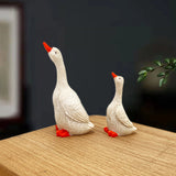 Micro Landscape Simulation Duck Decoration Landscaping Accessories Interior Resin Animal Design Crafts Gardening Decor.