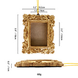 Ins Creative Christmas Tree Ornament Personalized Resin Sublimation Christmas Photo Frame Wall Hang Decoration