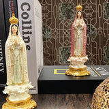 Resin Fatima Lady Statues Religious Gods Decorations Home Entrance Living Room Ornaments Southeast Home Decor.