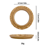 Mini Gold Photo Frame Retro European-style Embossed Nail Art Earrings Pose Shooting Props Resin Miniature Frame