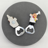 Chef Creative Magnetic Multi-Functional Refrigerator Sticker Novelty Bottle Opener for Beer Soda Drink Unique Gift