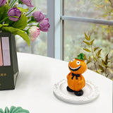 3pcs set Nordic Style Pumpkin Suit Resin Craft Ornaments Halloween Living Room Desktop Coffee Decoration Party Decorations