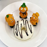 3pcs set Nordic Style Pumpkin Suit Resin Craft Ornaments Halloween Living Room Desktop Coffee Decoration Party Decorations