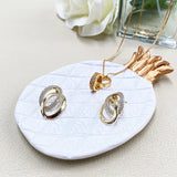 Delicate Luxury Design Resin Candle Tray Jewelry Snack Dry Ring Display Jewelry Dish for Holiday Decoration Supplies