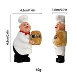 New Creative Chef Bread 3D Character Magnetic Resin Craft Sticker Home Decor. Accessory for Refrigerator Fridge Magnet