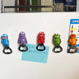 Funny Monster Resin Multifunctional Refrigerator Sticker Creative Opening Novelty Bottle Opener for Beer Wine Soda