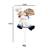 Cute Cartoon Chef Wall Hook Key Holder Multi-function Hooks for Hanging Adhesive Hook Art Luxury Wall Decoration