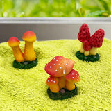 Micro Landscape Simulation Mushroom Decoration Landscaping Accessories Interior Resin Animal Design Crafts Gardening Decor.