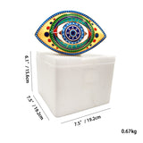 Modern Porcelain Home Decoration Creative Gift Ceramic Luxury Wedding Decoration Evil Eyes Table Statue