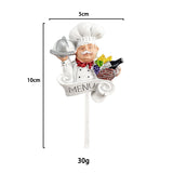Cute Cartoon Chef Wall Hook Key Holder Multi-function Hooks for Hanging Adhesive Hook Art Luxury Wall Decoration