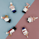 New Creative Chef Bread 3D Character Magnetic Resin Craft Sticker Home Decor. Accessory for Refrigerator Fridge Magnet