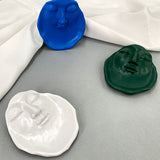 Face Design Resin Candle Tray Jewelry Snack Dry Ring Display Jewelry Dish For Holiday Decoration Supplies