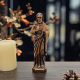 Small Mexico Jesus Statue Religious Resin Sculpture Art Crafts Home Christmas Decorations Gifts Store for Home
