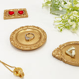 Ins Irregular Nordic Luxury Gold Candle Tray Earrings Jewelry Display Trinket Photo Props Ornaments Resin Ring Dish