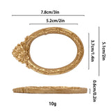 Mini Gold Photo Frame Retro European-style Embossed Nail Art Earrings Pose Shooting Props Resin Miniature Frame