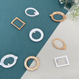 Mini Gold Photo Frame Retro European-style Embossed Nail Art Earrings Pose Shooting Props Resin Miniature Frame