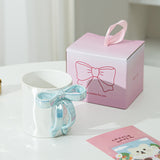 Creative Hand Pinched Irregular Bow Embossed Ceramic Coffee Mug New Arrival Milk Mug for Business Gifts