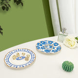 Europe Cute Eye Plates Gold Ceramic Jewelry Dish Small Ring Display Tray for Home Trinkets and Wedding Decorative Crafts