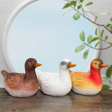 Duck Creative Animal-Shape Resin Piggy Bank Decorative Desktop Decoration for Children's Holiday Birthday Gift