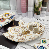 Spiritual Accessories Positive Energy Protection Evil Eye Plate Luxury Trinket Display Table Decorations Jewelry Tray