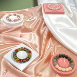 Korean Ins Jewelry Display Tray Resin Jewelry Storage Tray Bracelet Ring Play Storage Tray for Home Decoration.