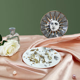 Europe Cute Eye Plates Gold Ceramic Jewelry Dish Small Ring Display Tray for Home Trinkets and Wedding Decorative Crafts
