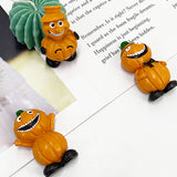 European INS Cute Cartoon 3D Pumpkin Magnetic Refrigerator Sticker Innovative Home Decorative Party Halloween Decor.