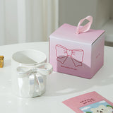 Creative Hand Pinched Irregular Bow Embossed Ceramic Coffee Mug New Arrival Milk Mug for Business Gifts