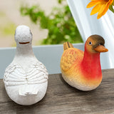 Duck Creative Animal-Shape Resin Piggy Bank Decorative Desktop Decoration for Children's Holiday Birthday Gift