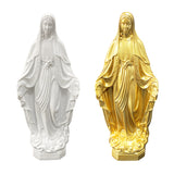 Virgin Mary Religious Resin Sculpture Art Crafts Home Christmas Decorations Gifts Store